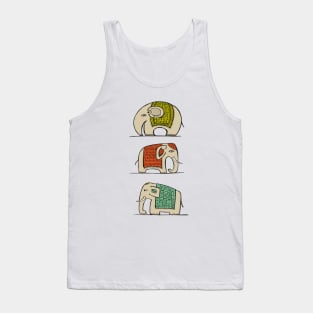 Colorful Elephants Tank Top